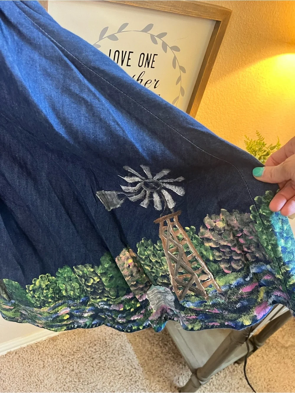 Stunning Rare Vintage Wearable Art Skirt - Size L